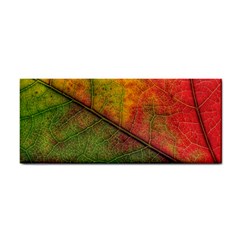 Fall Foliage Color Leaf Veins Hand Towel by Wegoenart