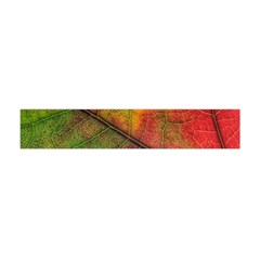 Fall Foliage Color Leaf Veins Flano Scarf (mini) by Wegoenart