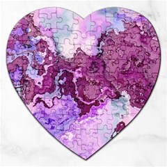 Abstract Texture Background Jigsaw Puzzle (heart) by Wegoenart