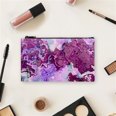 Abstract Texture Background Cosmetic Bag (small) by Wegoenart