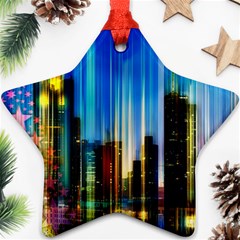 Skyline Frankfurt Christmas Star Ornament (Star)