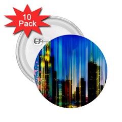 Skyline Frankfurt Christmas Star 2.25  Buttons (10 pack) 