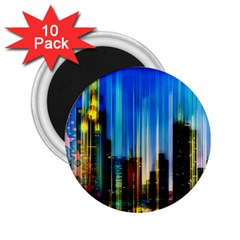 Skyline Frankfurt Christmas Star 2.25  Magnets (10 pack) 