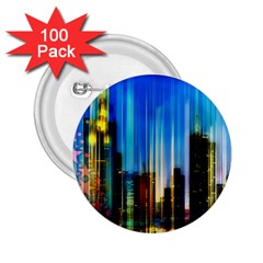 Skyline Frankfurt Christmas Star 2.25  Buttons (100 pack) 