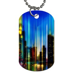 Skyline Frankfurt Christmas Star Dog Tag (One Side)