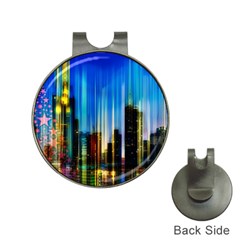 Skyline Frankfurt Christmas Star Hat Clips with Golf Markers