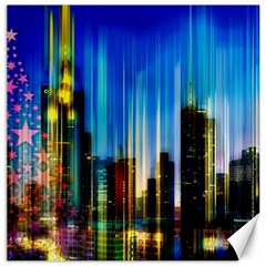 Skyline Frankfurt Christmas Star Canvas 12  x 12 