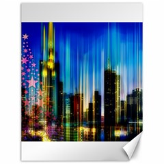 Skyline Frankfurt Christmas Star Canvas 12  x 16 