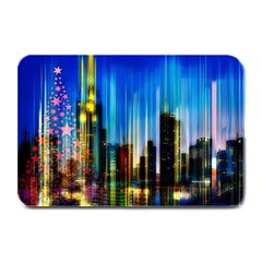 Skyline Frankfurt Christmas Star Plate Mats by Wegoenart