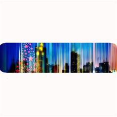 Skyline Frankfurt Christmas Star Large Bar Mats by Wegoenart