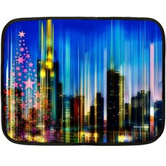 Skyline Frankfurt Christmas Star Fleece Blanket (Mini)