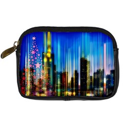 Skyline Frankfurt Christmas Star Digital Camera Leather Case