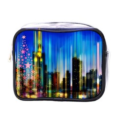 Skyline Frankfurt Christmas Star Mini Toiletries Bag (One Side)