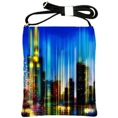 Skyline Frankfurt Christmas Star Shoulder Sling Bag