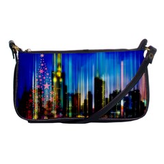 Skyline Frankfurt Christmas Star Shoulder Clutch Bag