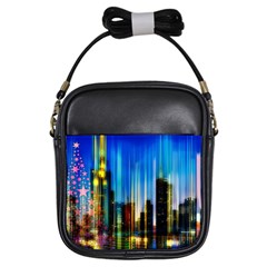 Skyline Frankfurt Christmas Star Girls Sling Bag