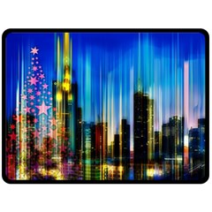 Skyline Frankfurt Christmas Star Fleece Blanket (Large) 