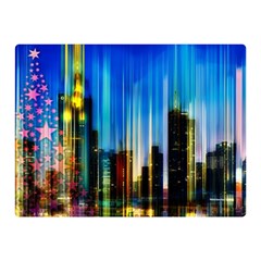 Skyline Frankfurt Christmas Star Double Sided Flano Blanket (Mini) 