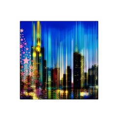 Skyline Frankfurt Christmas Star Satin Bandana Scarf