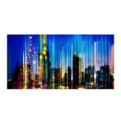 Skyline Frankfurt Christmas Star Satin Wrap