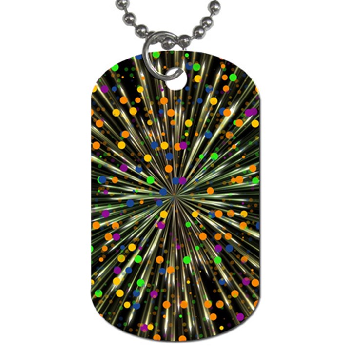 Explosion Abstract Pattern Dog Tag (Two Sides)