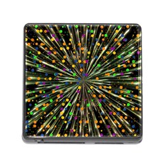 Explosion Abstract Pattern Memory Card Reader (square 5 Slot) by Wegoenart