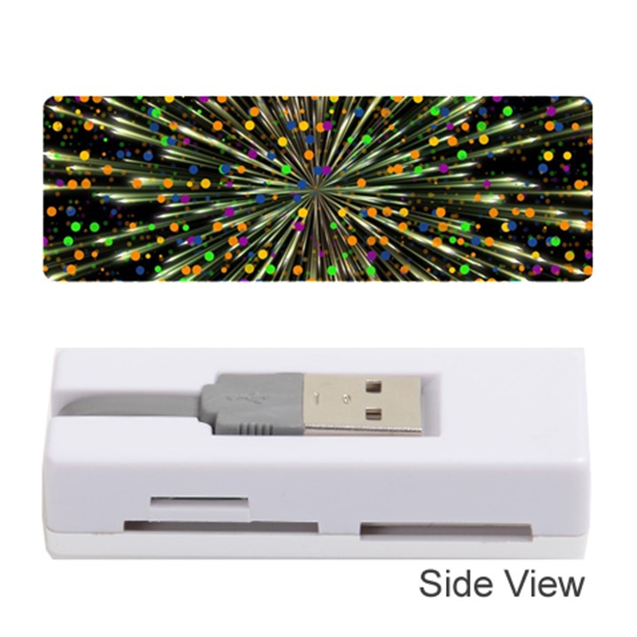 Explosion Abstract Pattern Memory Card Reader (Stick)