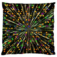 Explosion Abstract Pattern Large Flano Cushion Case (two Sides) by Wegoenart