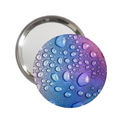 Drop Of Water Rainbow Wet Liquid 2 25  Handbag Mirrors by Wegoenart