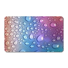 Drop Of Water Rainbow Wet Liquid Magnet (rectangular) by Wegoenart