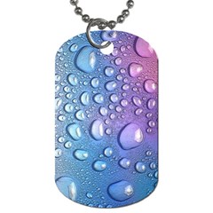 Drop Of Water Rainbow Wet Liquid Dog Tag (one Side) by Wegoenart