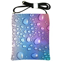 Drop Of Water Rainbow Wet Liquid Shoulder Sling Bag by Wegoenart