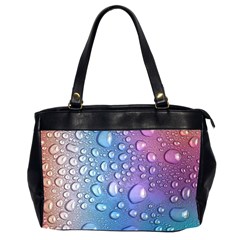 Drop Of Water Rainbow Wet Liquid Oversize Office Handbag (2 Sides)