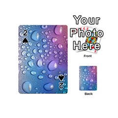 Drop Of Water Rainbow Wet Liquid Playing Cards 54 Designs (mini) by Wegoenart