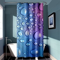 Drop Of Water Rainbow Wet Liquid Shower Curtain 36  X 72  (stall)  by Wegoenart