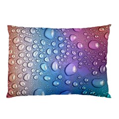 Drop Of Water Rainbow Wet Liquid Pillow Case (two Sides) by Wegoenart