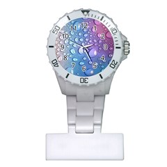 Drop Of Water Rainbow Wet Liquid Plastic Nurses Watch by Wegoenart