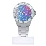 Drop Of Water Rainbow Wet Liquid Plastic Nurses Watch Front