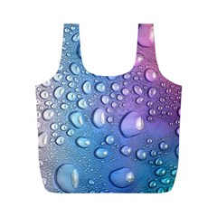 Drop Of Water Rainbow Wet Liquid Full Print Recycle Bag (m) by Wegoenart