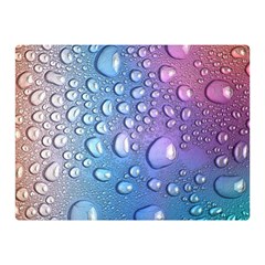 Drop Of Water Rainbow Wet Liquid Double Sided Flano Blanket (mini)  by Wegoenart