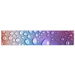 Drop Of Water Rainbow Wet Liquid Small Flano Scarf by Wegoenart