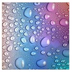 Drop Of Water Rainbow Wet Liquid Large Satin Scarf (Square) Front