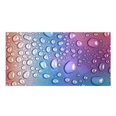 Drop Of Water Rainbow Wet Liquid Satin Shawl by Wegoenart