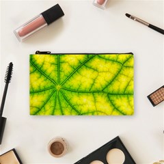 Photosynthesis Leaf Green Structure Cosmetic Bag (small) by Wegoenart