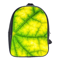 Photosynthesis Leaf Green Structure School Bag (large) by Wegoenart