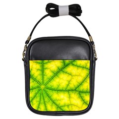 Photosynthesis Leaf Green Structure Girls Sling Bag by Wegoenart