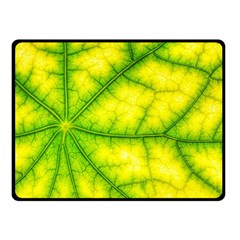 Photosynthesis Leaf Green Structure Double Sided Fleece Blanket (small)  by Wegoenart