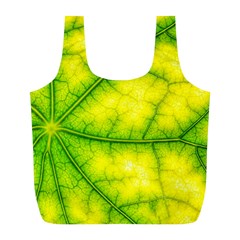 Photosynthesis Leaf Green Structure Full Print Recycle Bag (l) by Wegoenart