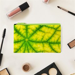 Photosynthesis Leaf Green Structure Cosmetic Bag (xs) by Wegoenart