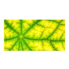 Photosynthesis Leaf Green Structure Satin Wrap by Wegoenart